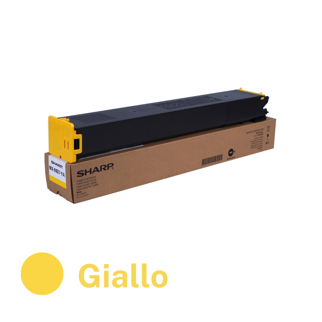 Sharp toner giallo originale MX-61GTYA