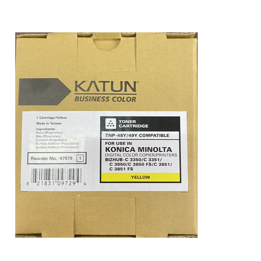 Toner giallo compatibile per Konica Minolta TNP-48Y (A5X0250)