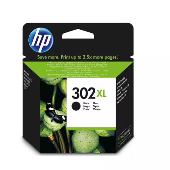 Hp cartuccia inchiostro nero alta capacità 302XL (F6U68A)