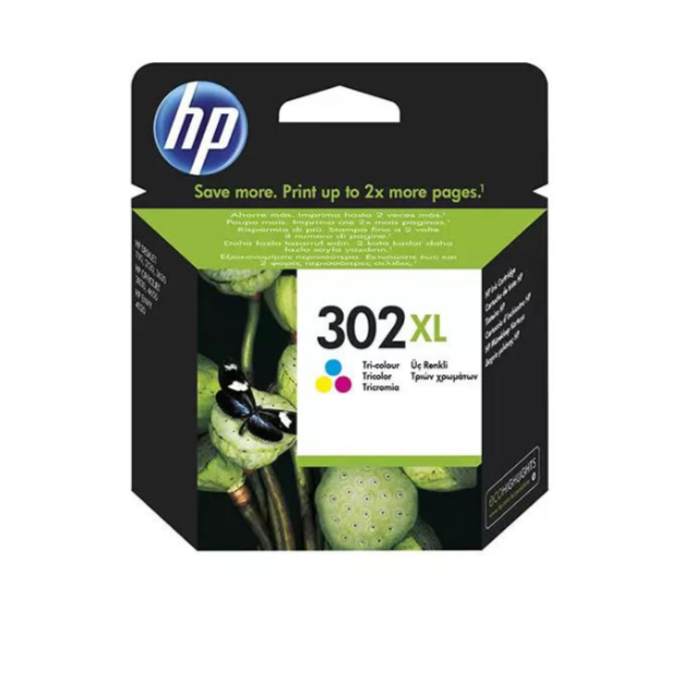 Hp cartuccia inchiostro tricomia alta capacità 302XL (F6U67A)