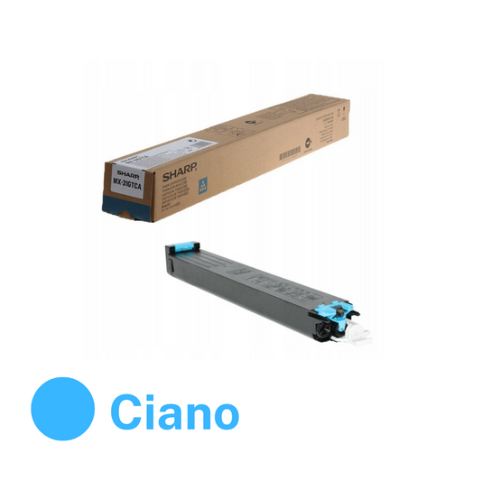 Sharp toner ciano originale MX-31GTCA