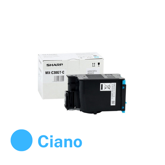 Sharp toner ciano originale MX-C30GTC