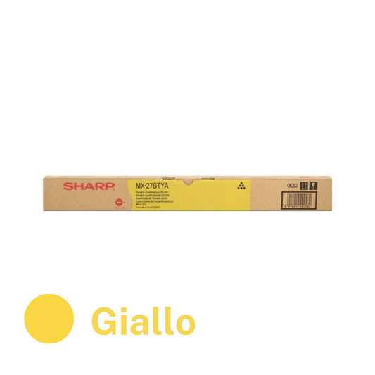 Sharp toner giallo originale MX-27GTYA