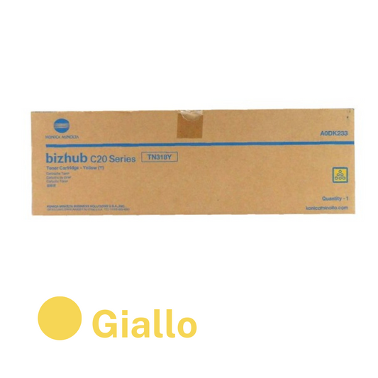 Konica Minolta toner giallo originale TN-318Y (A0DK253)