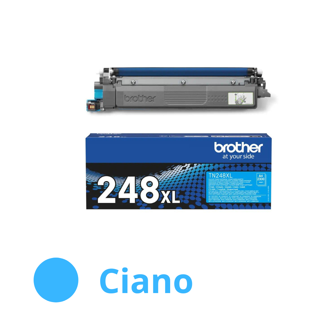 Brother toner ciano originale alta capacità TN-248C