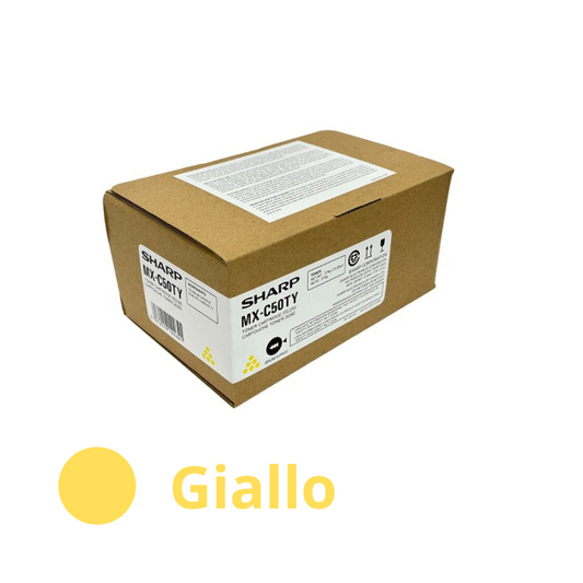 Sharp toner giallo originale MX-C50TY